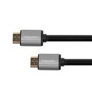 Kable - Kruger&Matz Kabel Kruger&amp;Matz HDMI HDMI 10m srebrny 5061 5061 - miniaturka - grafika 1