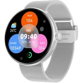 Smartwatch - FOREVER Forevive 5 SB-365 Srebrny - miniaturka - grafika 1