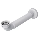 Akcesoria hydrauliczne - Półsyfon umywalkowy Universal z podejściem kolanowym, nakrętka plastikowa 5/4", odpływ fi32 - miniaturka - grafika 1