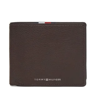 Duży Portfel Męski Tommy Hilfiger Th Corp Cc Flap & Coin AM0AM13741 Brązowy - Portfele - miniaturka - grafika 1