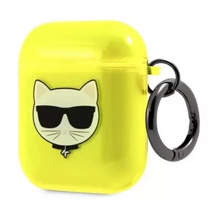 Karl Lagerfeld KLA2UCHFY AirPods cover żółty/yellow Choupette - Akcesoria do słuchawek - miniaturka - grafika 3