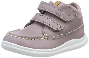 Clarks Dziewczęce Cloud Tuktu T wysokie sneakersy High-Top, Pink Pink Combi Lea Pink Combi Lea, 27 EU - Buty dla dziewczynek - miniaturka - grafika 1
