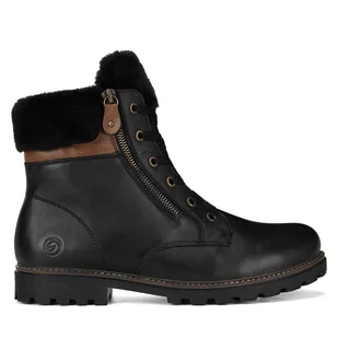 Botki Remonte D8463-01 Czarny - Botki damskie - miniaturka - grafika 1