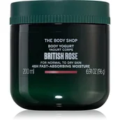 Balsamy i kremy do ciała - The Body Shop British Rose Body Yogurt jogurt do ciała 200 ml - miniaturka - grafika 1