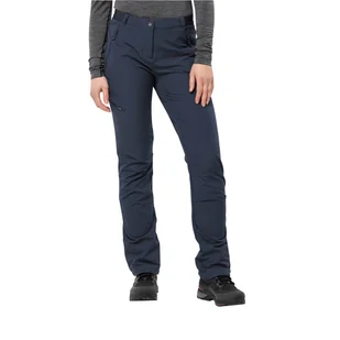 Damskie spodnie softshellowe Jack Wolfskin GEIGELSTEIN PANTS W night blue - 38S - Spodnie sportowe damskie - miniaturka - grafika 1