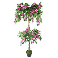 Sztuczne drzewka - Leaf LEAF-7249 Sztuczne Drzewo, Różowy, 140 cm - miniaturka - grafika 1