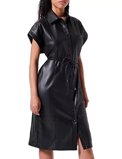 Sukienki - Sisley Sukienka damska, czarny 100, 34 - grafika 1