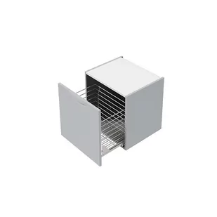 Defra Flou B50 Szafka łazienkowa z koszem 50x50x43,2 cm szary mat 259-B-05005 - Szafki łazienkowe - miniaturka - grafika 1