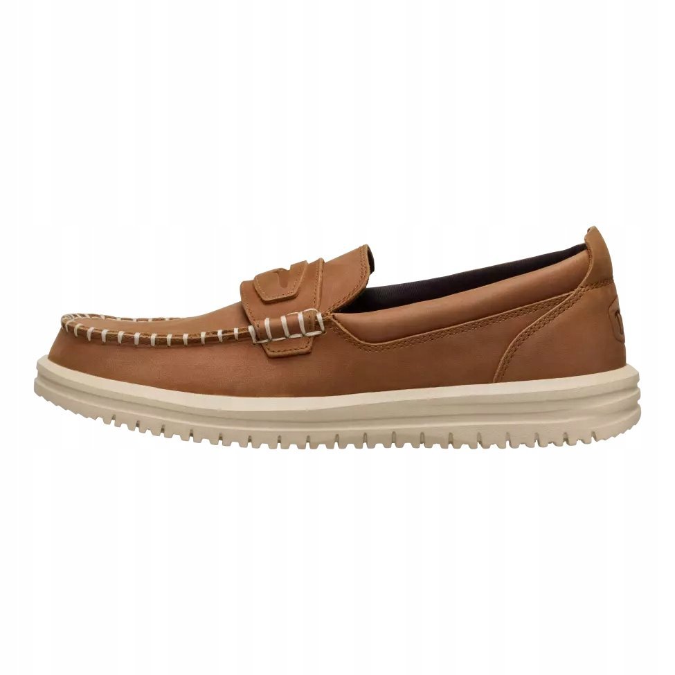 HeyDude Męskie Buty Mokasyny Wsuwane Skórzane Wally NXT Loafer Leather 42