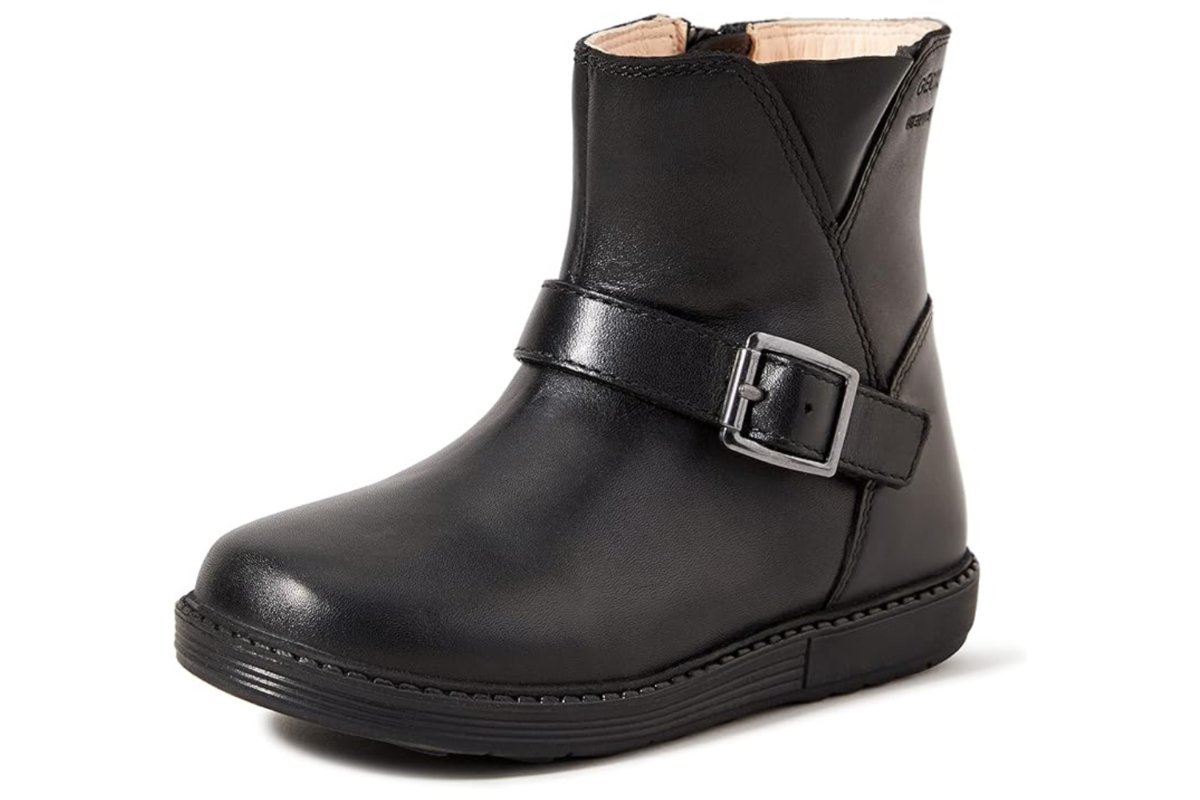 Buty dziecięce Geox Hynde kozaki czarne skórzane-20