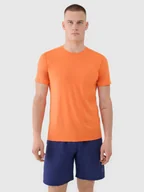 Koszulki męskie - 4F Koszulka męska treningowa szybkoschnąca 4FWSS25TFTSM1343-70S Pomarańczowy Roz. M - miniaturka - grafika 1