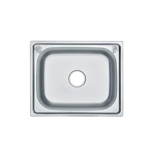 Leziter Mont kwadratowy jednokomorowy zlewozmywak ze stali nierdzewnej - Zlewozmywaki - miniaturka - grafika 1