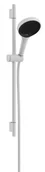 Zestawy prysznicowe - Hansgrohe Rainfinity - Zestaw głowicy prysznicowej, drążka i węża, 3 strumienie, kolor biały matowy 28745700 - miniaturka - grafika 1