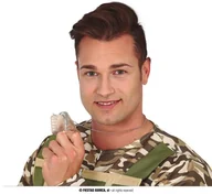 Stroje karnawałowe - Naszyjnik Nieśmiertelnik Srebrny Metalowy Żołnierz - miniaturka - grafika 1