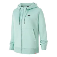Bluzy sportowe damskie - Bluza New Balance WJ23600SAE - zielona - miniaturka - grafika 1