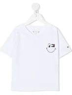 Bluzki damskie - BLUZKA KRÓTKI RĘKAW TOMMY HILFIGER KG0KG06340 r176 - miniaturka - grafika 1