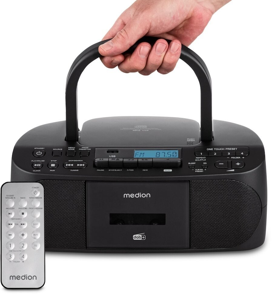 MEDION® LIFE® DRX-1 Plus Boombox czarny