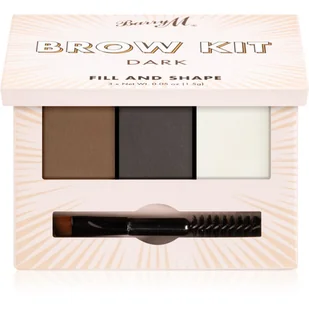 Barry M Wypełnij i Brow Kit) 1,2 g Cień Dark) - Akcesoria i kosmetyki do stylizacji brwi - miniaturka - grafika 1
