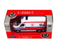 Samochody i pojazdy dla dzieci - Mercedes Sprinter 1:34 Pogotowie biały WELLY - miniaturka - grafika 1