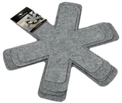 Pudła i pojemniki do przechowywania - PRZEKŁADKI DO PATELNI OCHRONNE GALICJA 4SZT SZARE - miniaturka - grafika 1