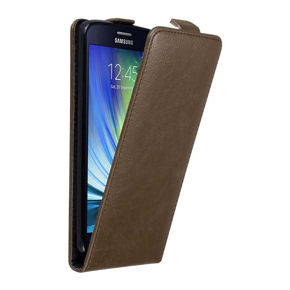 Pokrowiec Cadorabo do Samsung Galaxy A7 2015 z brązową klapką na telefon komórkowy
