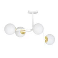 Lampy sufitowe - Emibig Ragnar lampa wisząca 4-punktowa biała/złota 1033/4A 1033/4A - miniaturka - grafika 1