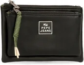 Portfele - PEPE JEANS PORTFEL DAMSKI CZARNY NA ZAMEK AWH - miniaturka - grafika 1