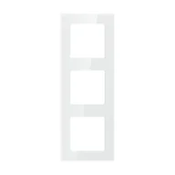 Systemy inteligentnych domów - Avatto Ramka do włączników Światła  N-TS10-Frame-W3 Potrójna (biała) - miniaturka - grafika 1