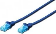 Kable miedziane - Digitus CAT 5e U-UTP patch cable PVC AWG 26/7 length 20m color blue DK-1512-200/B - miniaturka - grafika 1