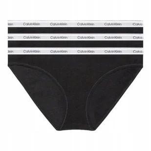 CALVIN KLEIN BIKINI DAMSKIE MAJTKI BIKINI 3PK CZARNE r.XS - Majtki damskie - miniaturka - grafika 1