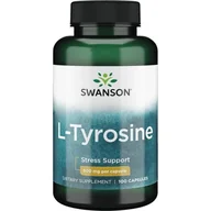 Suplementy naturalne - SWANSON L-Tyrozyna 500 mg 100 kapsułek - miniaturka - grafika 1