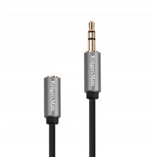 Kruger&Matz KM1230 Kabel jack 3.5 wtyk stereo - 3.5 gniazdo stereo 1.8m Basic LEC-KM1230 - Kable - miniaturka - grafika 1