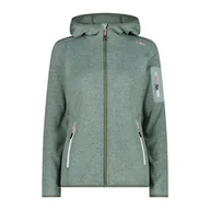 Kurtki damskie - CMP - Damska kurtka Knit-Tech ze stałym kapturem, Jade-Salvia 52 - miniaturka - grafika 1