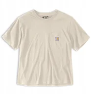 Koszulki i topy damskie - Koszulka Carhartt Lightweight Oat Milk - miniaturka - grafika 1