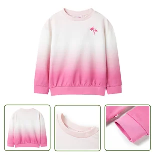 Bluza dziecięca - jasnoróżowa - 104 - Bluza Dla Dziecka - Bluzy dla dziewczynek - miniaturka - grafika 1