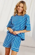Piżamy damskie - Doctor Nap niebieska piżama damska w paseczki PM.7226.BLUE, Kolor niebieski, Rozmiar L, Doctor Nap - Primodo.com - miniaturka - grafika 1