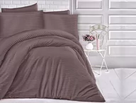 Poszewki na poduszki - Darymex Poszewka satyna bawełna CIZGILI BROWN/70x80. POSZSAT70X80/CIZGBROW - miniaturka - grafika 1