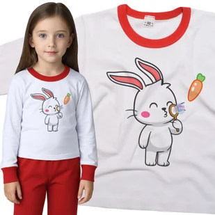 Piżama dziecięca Królik Zając Puszczający Bańki Marchewki 86/92 - VoloDonum - Piżamy dla dziewczynek Piżama dziecięca Królik Zając Puszczający Bańki Marchewki 86/92 - VoloDonum - Piżamy dla dziewczynek - miniaturka - grafika 1