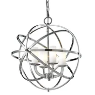 Lampy sufitowe - EVO LAMPA wisząca EVO P04820CH metalowa OPRAWA zwis kula ball pierścienie rings chrom EVO P04820CH - miniaturka - grafika 1