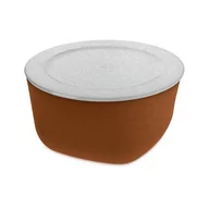 Pojemniki kuchenne - Koziol Pojemnik z pokrywką Connect Organic 4 l rdzawy brąz 3872674 - miniaturka - grafika 1