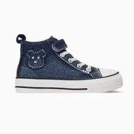 Buty dla chłopców - Dziecięce buty treningowe dziewczęce trampki chłopięce buty codzienne Bruso niebieski rozmiar 33 - miniaturka - grafika 1