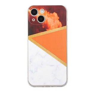 König Design Etui kompatybilne z Apple iPhone 13 Plastikowe, miękkie etui na telefon komórkowy - Etui na telefon komórkowy Pomarańczowy - Etui i futerały do telefonów - miniaturka - grafika 1