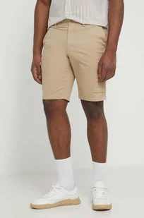 Tommy Hilfiger szorty męskie kolor beżowy - Spodenki męskie - miniaturka - grafika 1