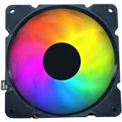 Chłodzenie procesora - Gembird Chłodzenie CPU Huracan 12cm 100W 4-pin multicolor LED - miniaturka - grafika 1