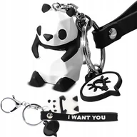Plecaki szkolne i tornistry - ZAWIESZKA BRELOCZEK BRELOK QUICK DO TELEFONU KLUCZY PLECAKA PANDA - miniaturka - grafika 1