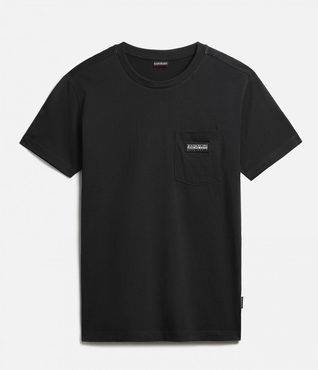 t-shirt uomo napapijri s-morgex np0a4gbp0021 041 black