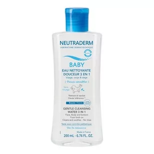 NEUTRADERM BABY Łagodna woda myjąca 3w1 200ml - Kosmetyki kąpielowe dla dzieci - miniaturka - grafika 1
