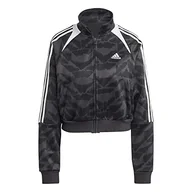 Koszulki i topy damskie - adidas Damski Track Top W Tiro Tt Lif, Carbon/Black/White/White, IC6649, L - miniaturka - grafika 1