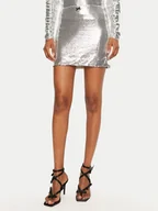 Spódnice - ROTATE Spódnica mini 1132072293 Srebrny Regular Fit - miniaturka - grafika 1