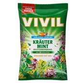 Inne słodycze - Vivil Krauter Mint Cukierki bez Cukru 120 g - miniaturka - grafika 1